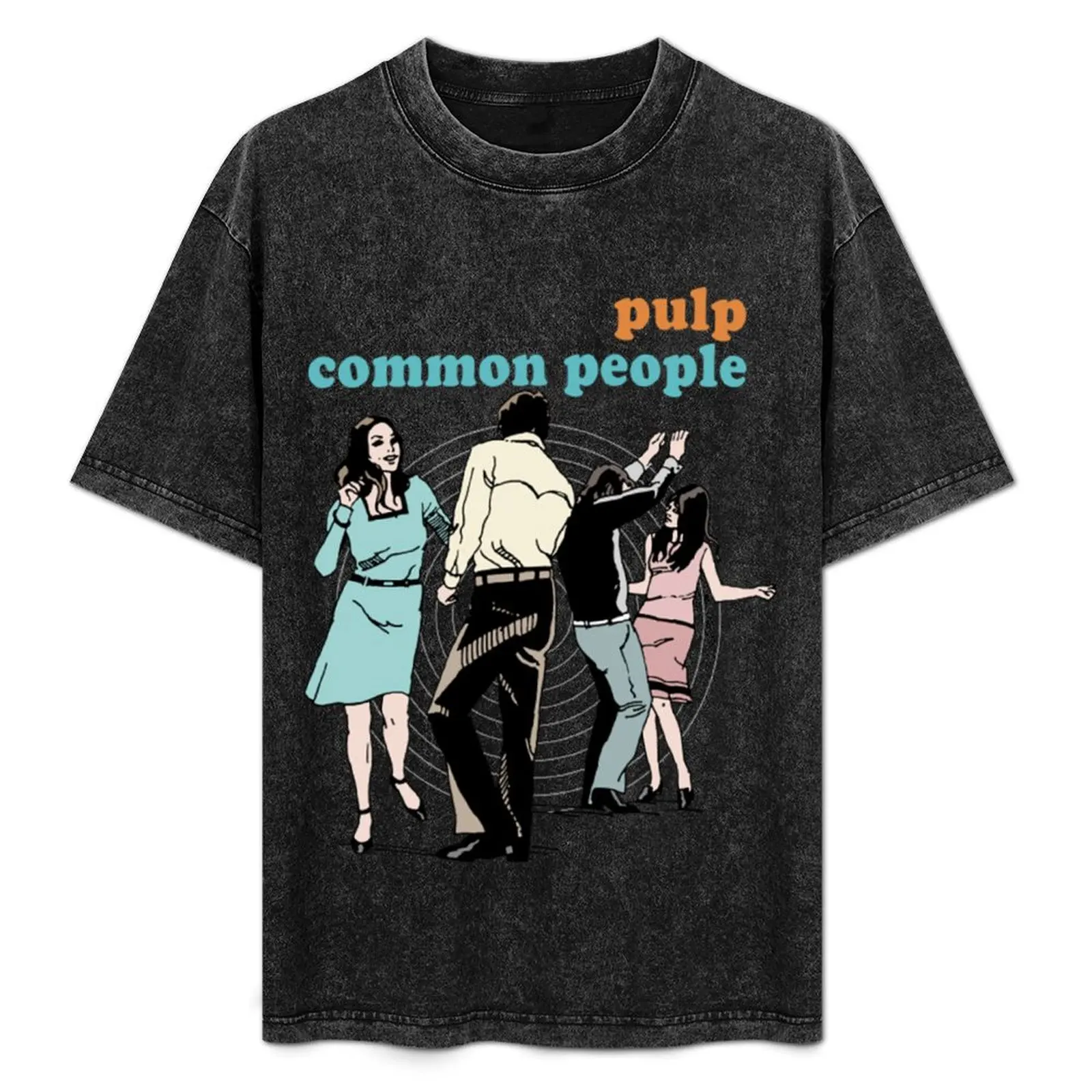 

Pulp Common People Retro 90s Fan Design T-Shirt Casual Breathable Short Sleeve Top