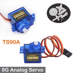 TS90A 9G Micro Analog Mini Servo Steering Gear 270/180/360 Degree Motor Power Functions Parts Servo DIY For Cars Robot Model