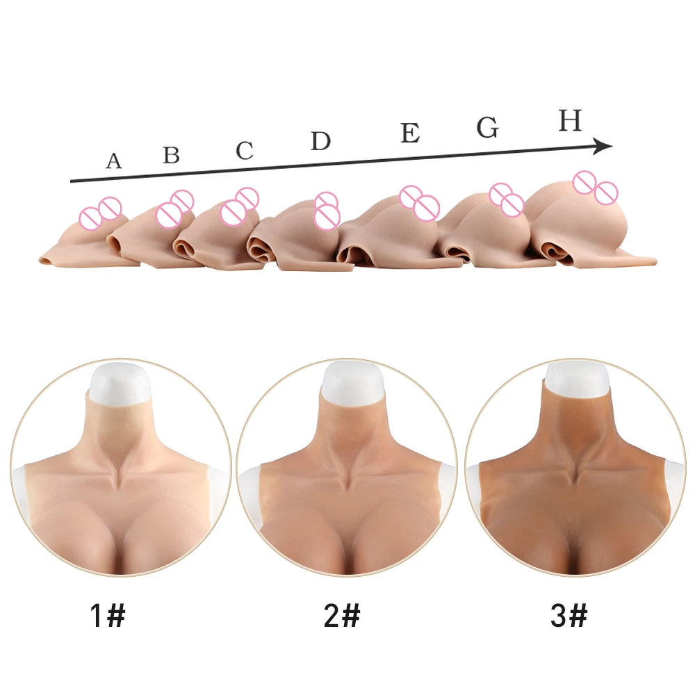 KnowU-Silicone Breast Shape A/B/C/D/E/G Cup Huge Fake Breast Cross Dressing Beginner Transgender Queen Breast Shaking