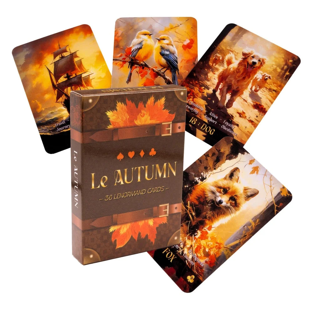 qiu tian Le Autumn Lenormand Card Sorcery Decks Board Game  Ceremonial Magic Tarot Cards Oracle Cards