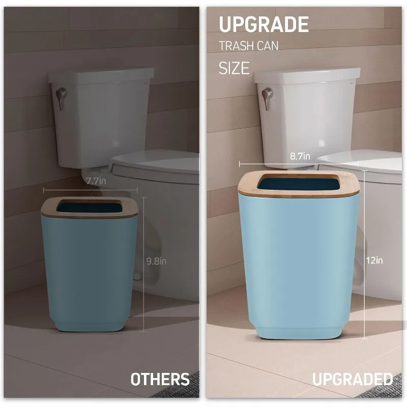 Zubehör-Set, blaues Set, 24-teiliges Badezimmer-Zubehör-Set mit Duschvorhang, Mülleimer für Zubehör