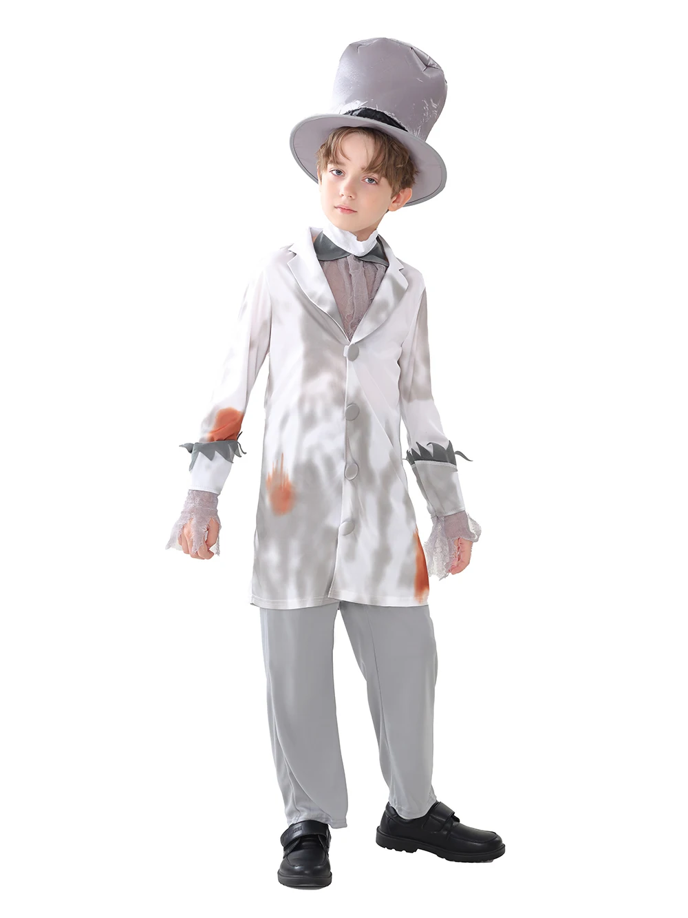 4-12Y 14-16Y Children Scary Halloween Bloody Zombie Corpse Bridegroom Costume for Boys Umorden