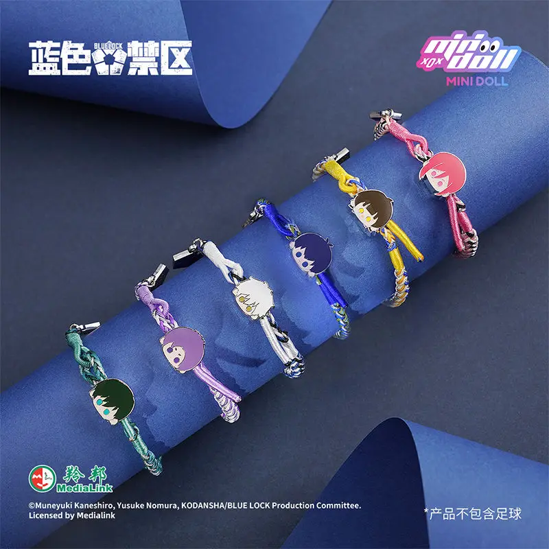 

Blue Lock Genuine Authorized Lucky Bracelet Blind Box Jewelry Braided Bracelet