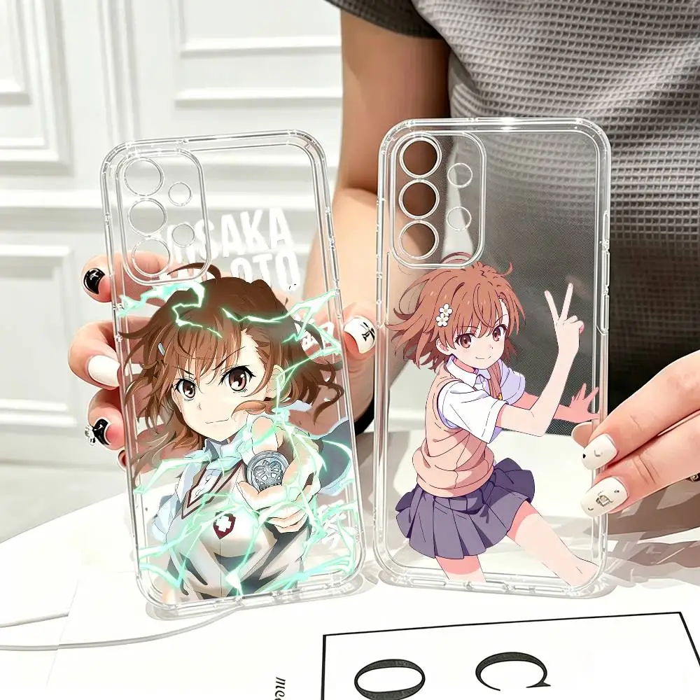 M-Mikoto M-Misaka  Phone Case Transparent Silicone Soft For Samsung S25,S24,S21,S22,S23,S30,Ultra,S20,Plus,Fe