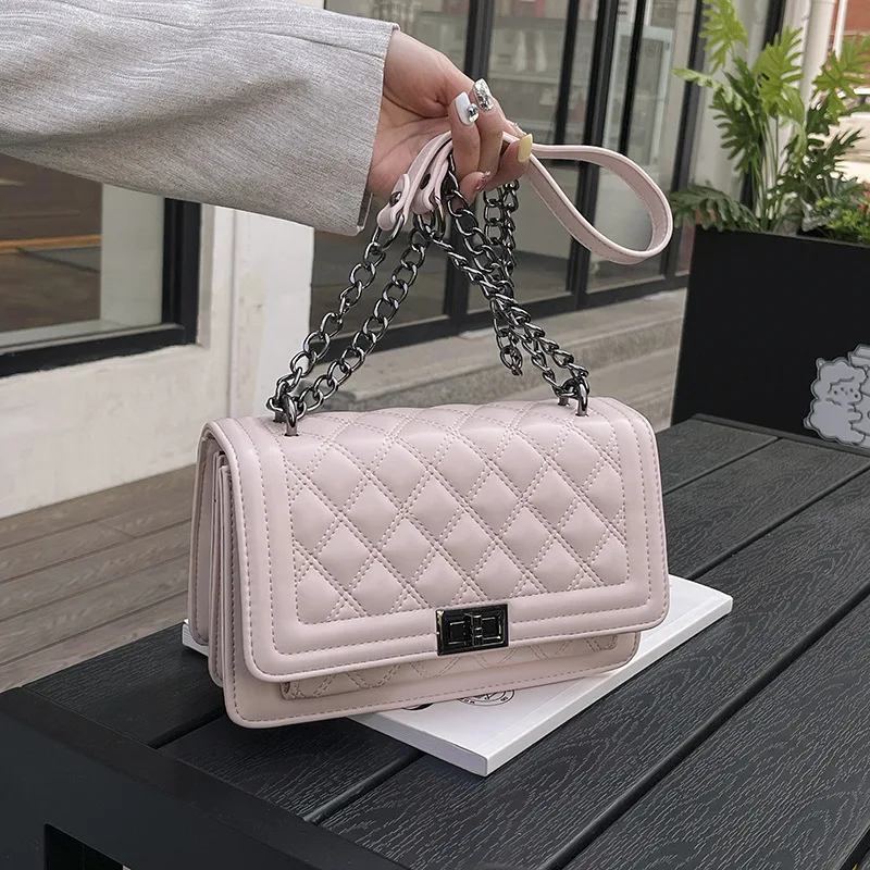 

2025 New Korean-Style Square Bag - Chain Strap Crossbody Purse, Minimalist & Fashionable, High-End Handbag for Women