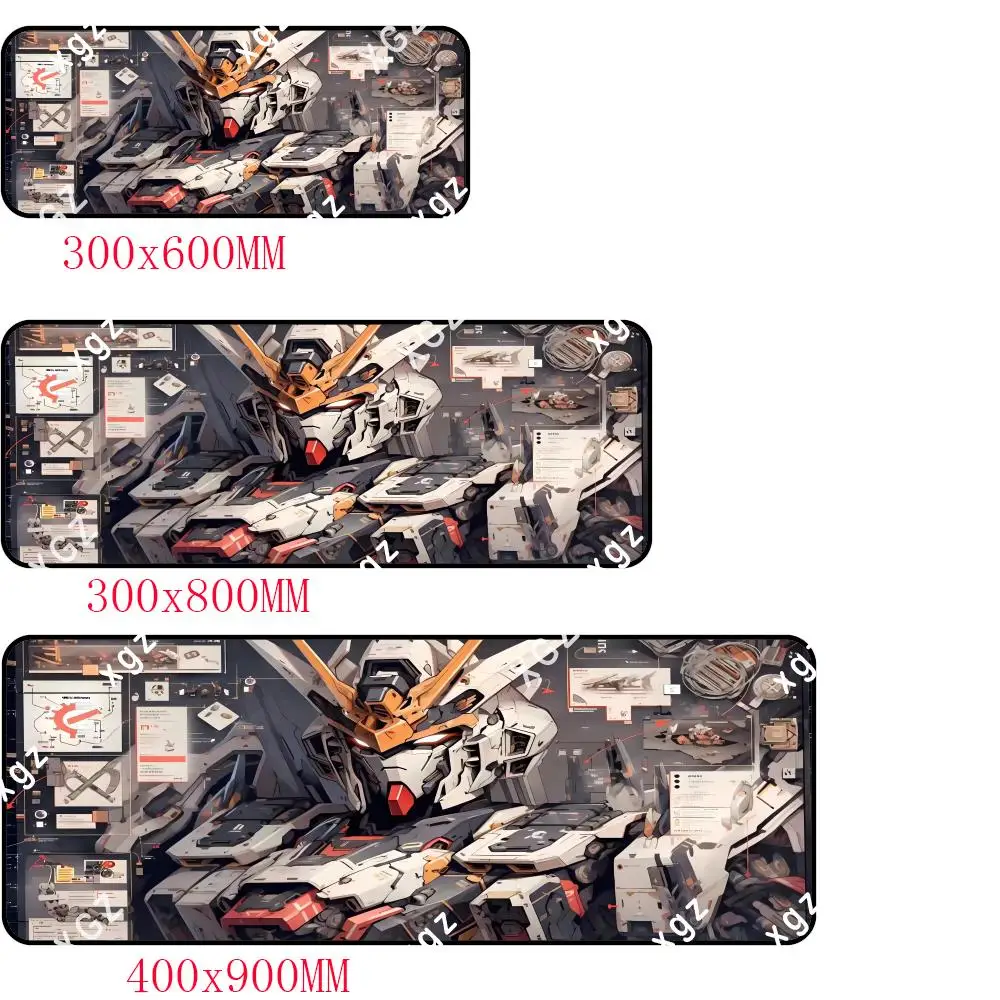 لوحة ماوس بتصميم Anime Mech Warrior، لوحة ماوس كبيرة، وسادة مكتب، قاعدة مضادة للانزلاق، قابلة للغسل للاستخدام المكتبي والمنزلي #6