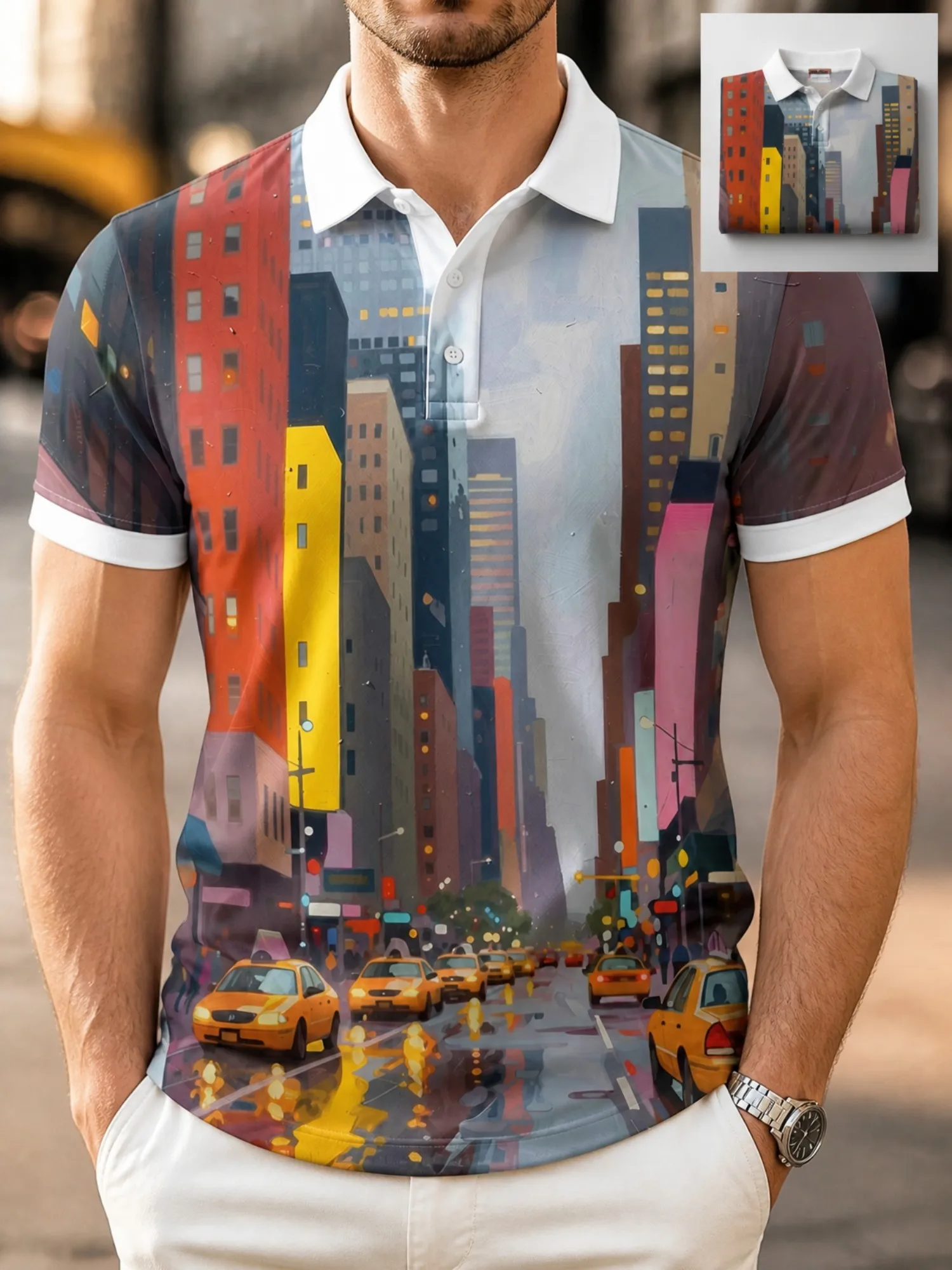 Mens Soft Touch Short Sleeve Polo Shirt Breathable Classic Collar Textured Top Designed For Office Commute Daily Wear Office Top