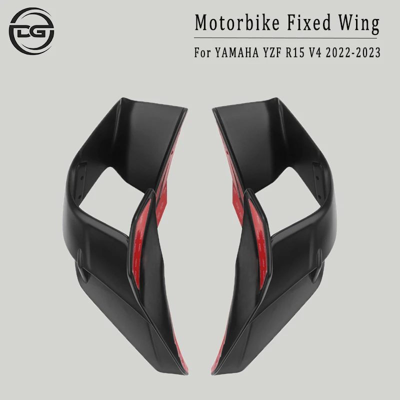 

For YAMAHA YZF R15 V4 2022-2023 Front Fairing Winglets Aerodynamic Wing Shell Cover Protection Guards Kit YZF R15 V4 Accessory