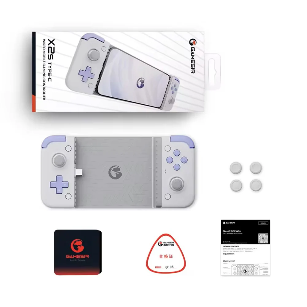 GameSir X2s Mobiele telefoon Gamepad Gamecontroller voor Cloud Gaming Xbox Game Pass STADIA xCloud, Hall Effect Joystick en Trigger