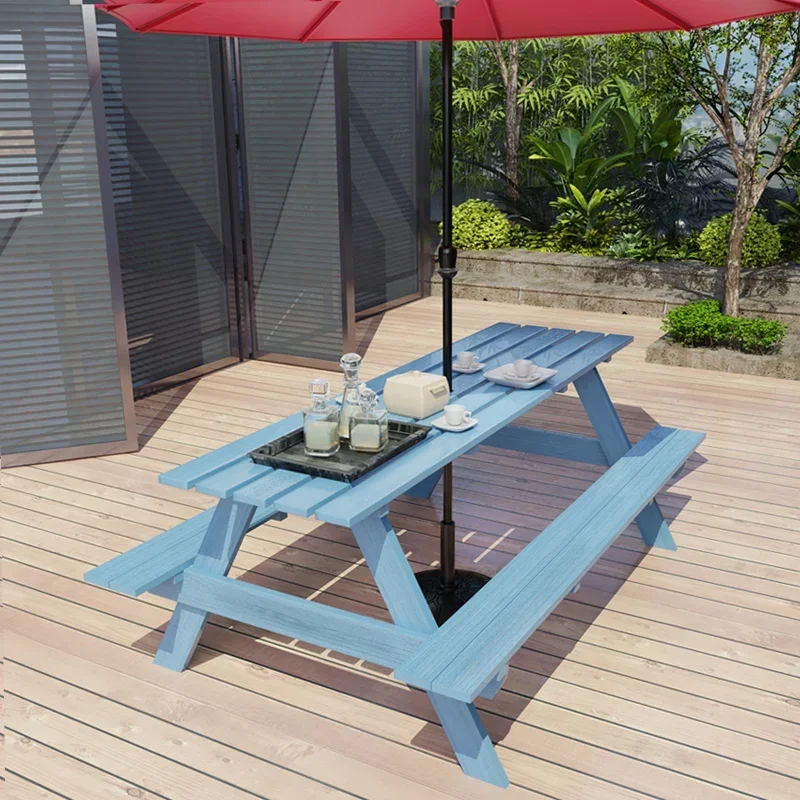 

Villa outdoor tables and chairs outdoor garden courtyard leisure combination waterproof and sunscreen balcony terrace yard table