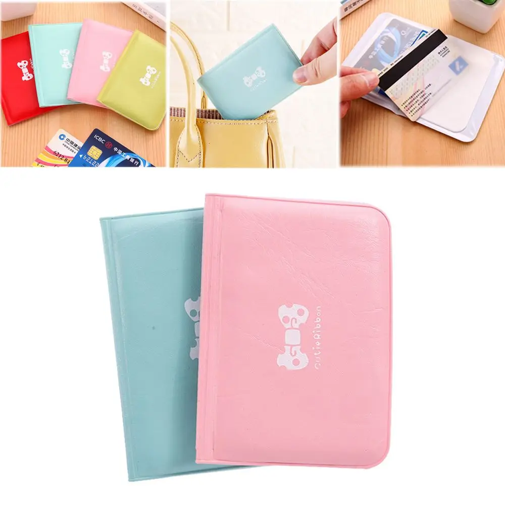 Ladies Storage Accessories PVC Card Bag Card Holder ID Holders Card Cover