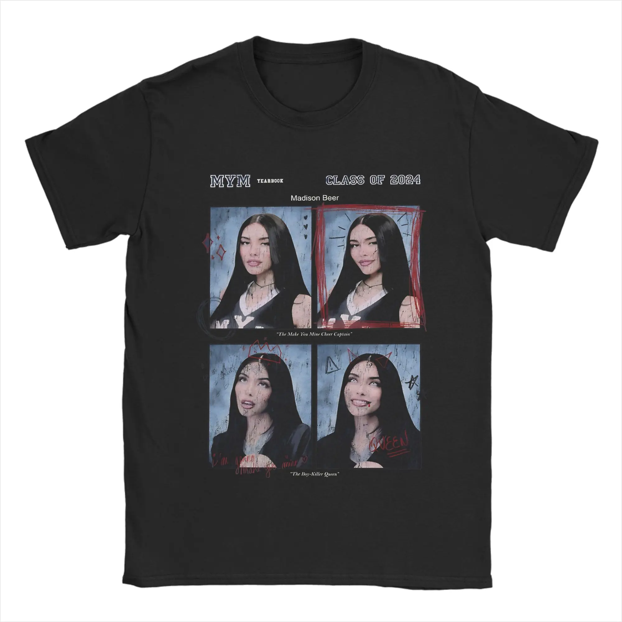 Fun Madison Beer The Locket Tour T-Shirts Men O Neck 100% Cotton T Shirts  Short Sleeve Tee Shirt Birthday Gift Tops