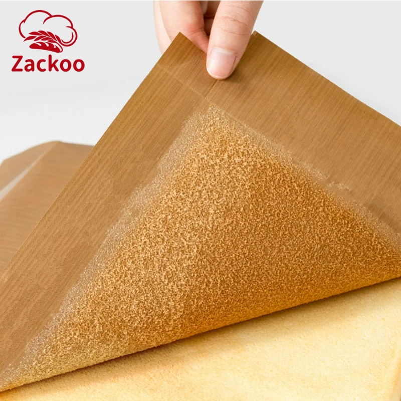 Zakoo Reusable Cut Baking Oilcloth Food Grade Non-stick Cake Roll Baking Pan Mat Oil Paper Cloth for Square 28cm Baking Tray