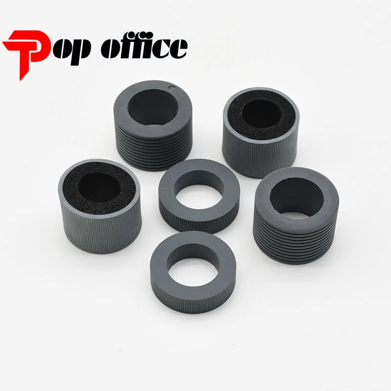 2X PA03575-K011 PA03575-K012 PA03575-K013 Pick Roller Set Brake Roller Separator Roller Tire Rubber for Fujitsu fi-6400 fi-6800