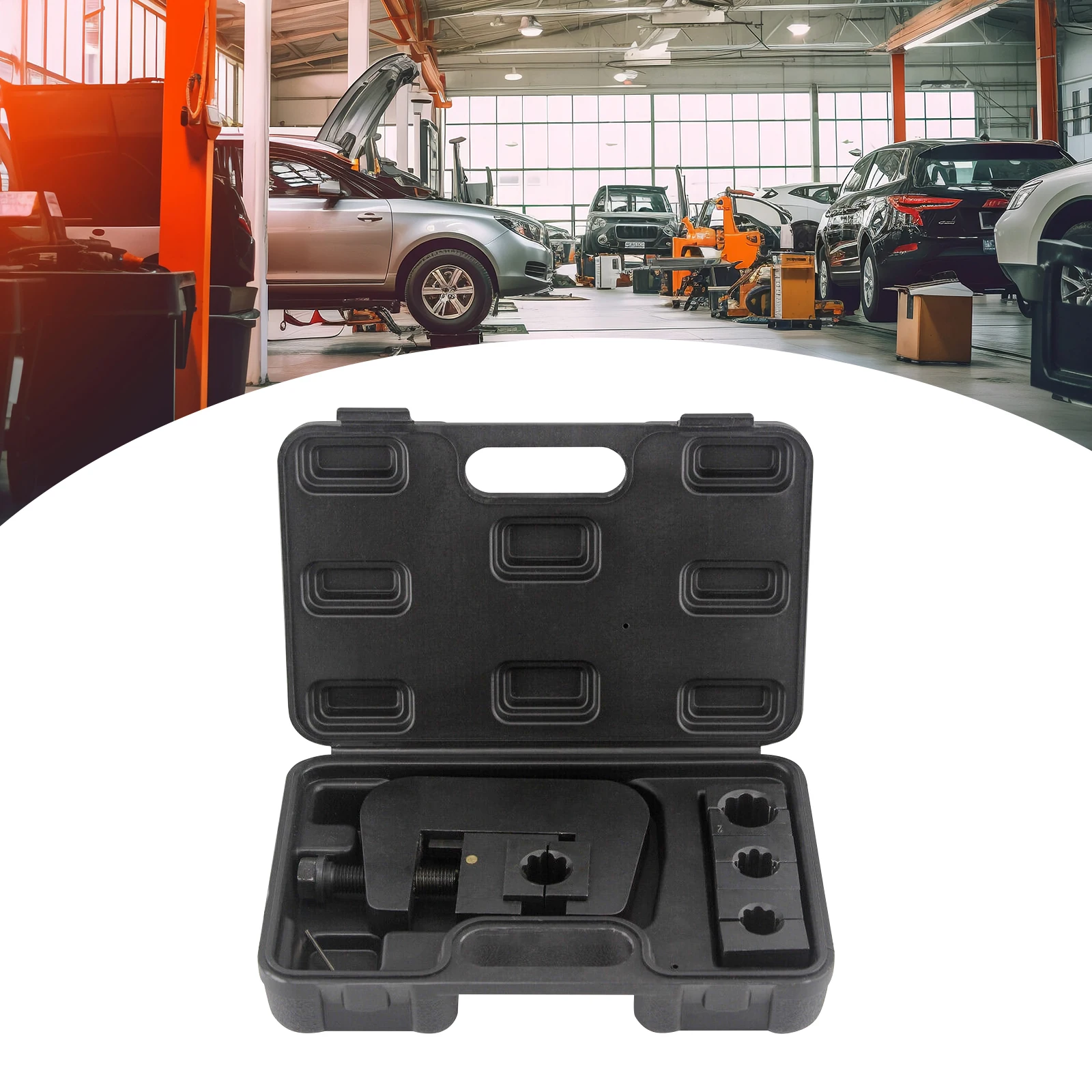 

FS-7843B Automotive Air Conditioning Maintenance Tool, A/C Hose Crimper Tool Kit, Compact and Lightweight for Bench Mounting