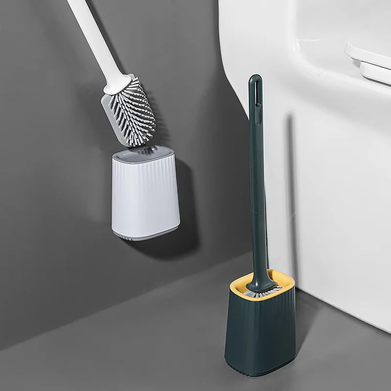 New 1PC Wall Mounted Toilet Brush No Need To Punch High Quality Silicone Material Toilet Cleaning Tool Wash The Toilet Brush