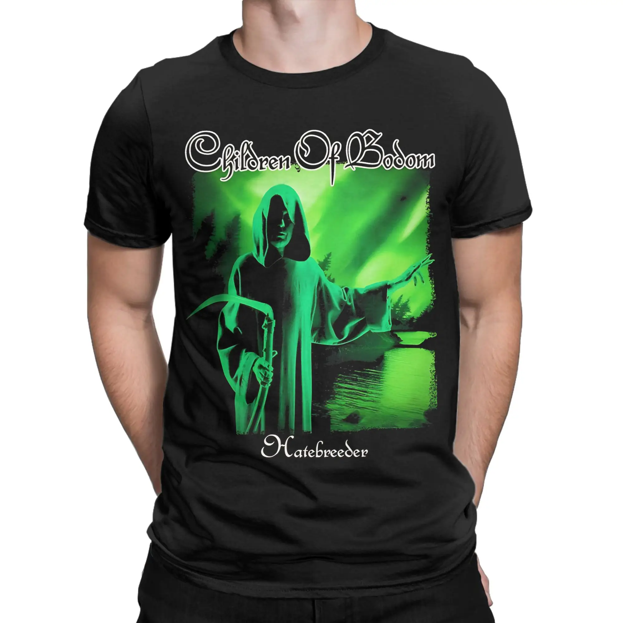 Children Of Bodom -Hatebreeder T Shirt Men Pure Cotton Funny T-Shirts O Neck  Tee Shirt Short Sleeve Tops Gift Idea