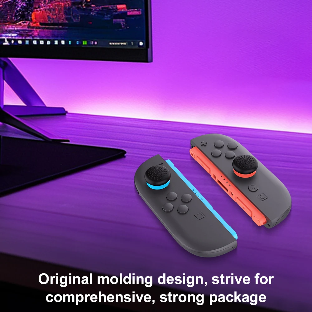 6Pcs Silicone Joystick Cap Joystick Cover Soft Thumbsticks Cover Grip Button Stick Cover for Switch 2 Accessories