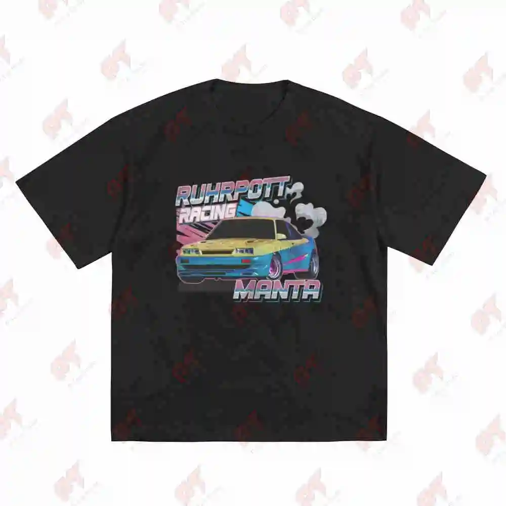 Vintage 80s Retro German Car Ruhrpott Manta Short Sleeve Tee 100% Cotton T-Shirt