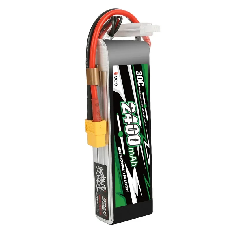 Gens ACE 2400mAh/2700mAh 2S 3S 4s 7.4 11.1V 14.8V 30C awionika z wtyczką T/XT60 Model samolotu bateria litowa