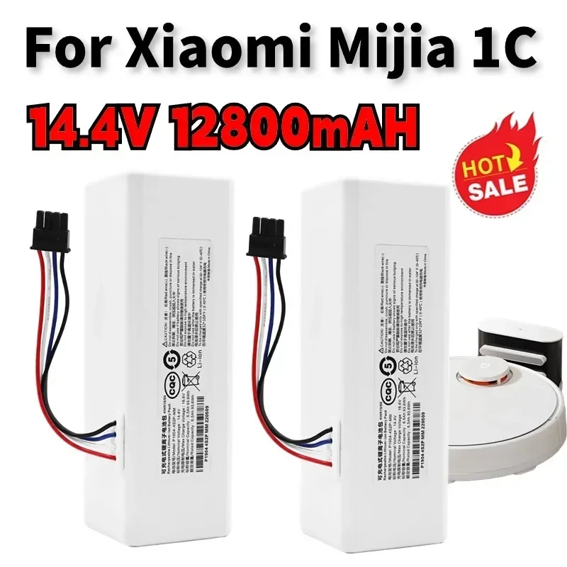 ต้นฉบับสำหรับ1C Xiaomi Mijia แบตเตอรี่หุ่นยนต์ STYTJ01ZHM แบตเตอรี่ P1904-4S1P-MM หุ่นยนต์ดูดฝุ่นชิ้นส่วนอุปกรณ์ทำความสะอาดไม้ถูพื้น12800mAh