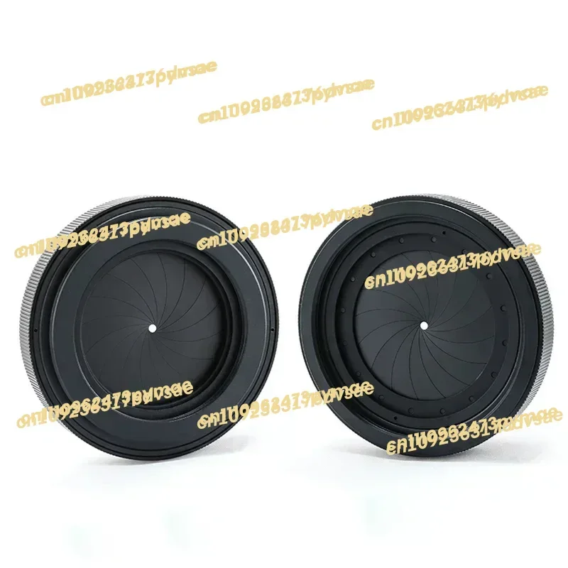 2025Adjustable Aperture 2-44mm iris diaphragm M65 to M65 camera lens module adapter ring
