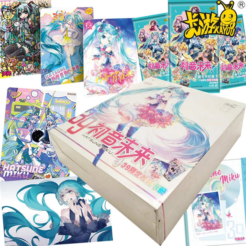 本物の-kayou-初音ミク-コレクションカード-かわいい漫画-バーチャルアイドル歌手-若々しい活力-ビジュアルアートカード-39-ギフトボックスおもちゃ