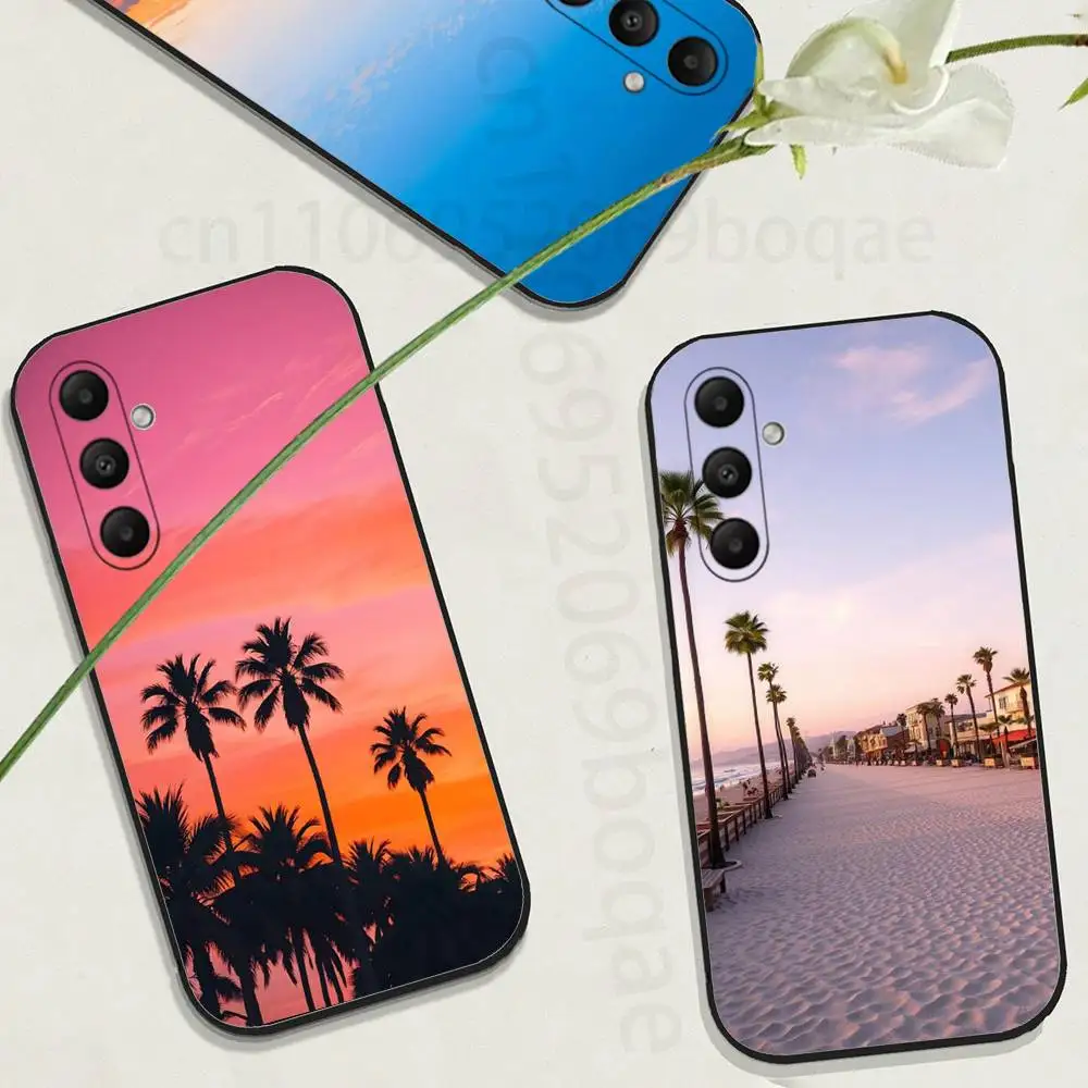 

Travel Los Angeles California Phone Case For Samsung GalaxyA73,23,53,33,24,72,22,52,32,54,A34 Soft Black Shell