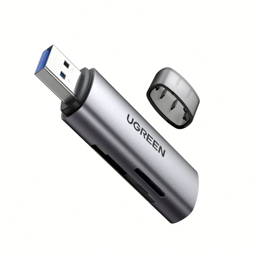 UGREEN SD Card Reader USB 3.0 Memory Card Reader Adapter Aluminum Dual Slot