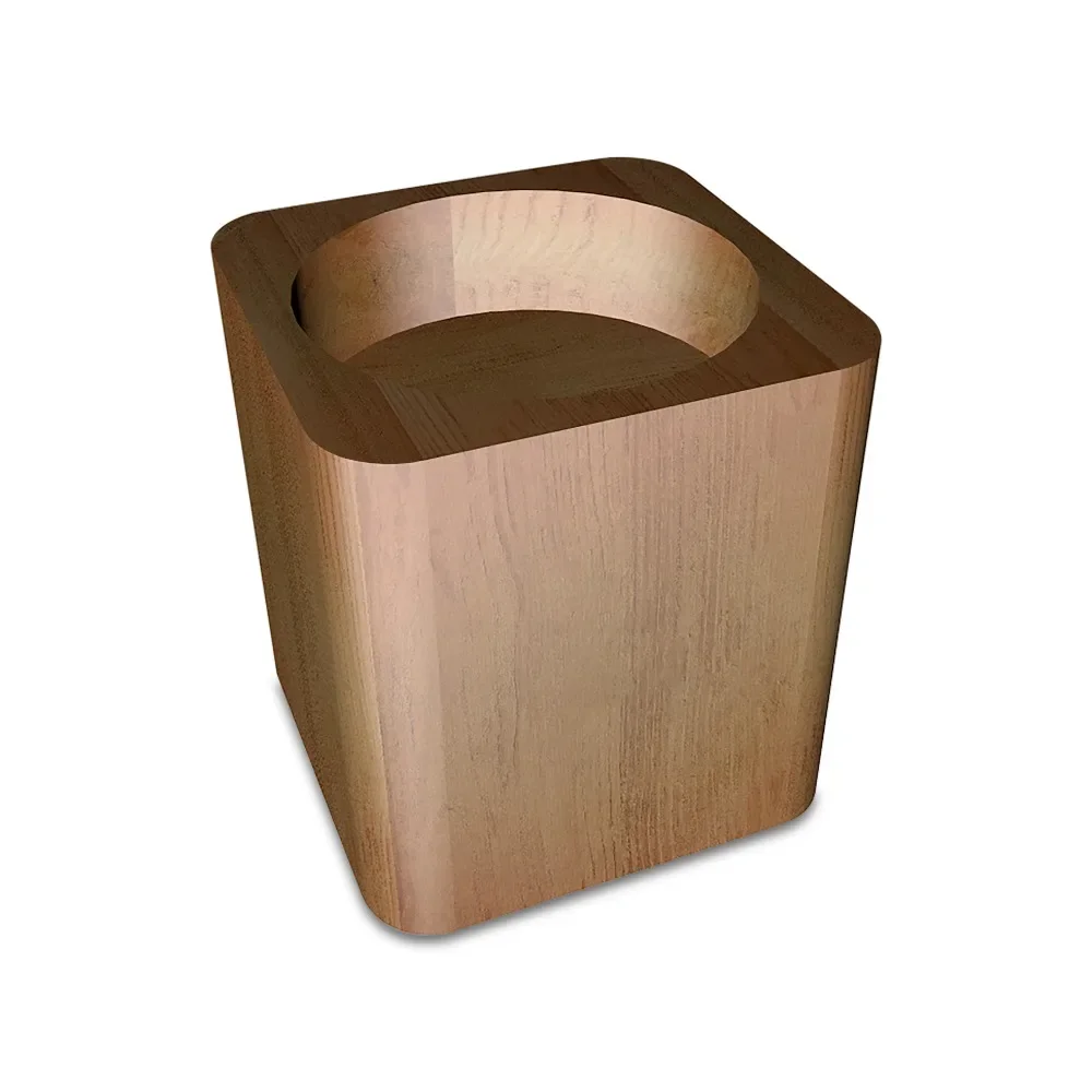 Beech wood teacup candle holder The solid wood weight makes it more delicate and textured Candle Holders