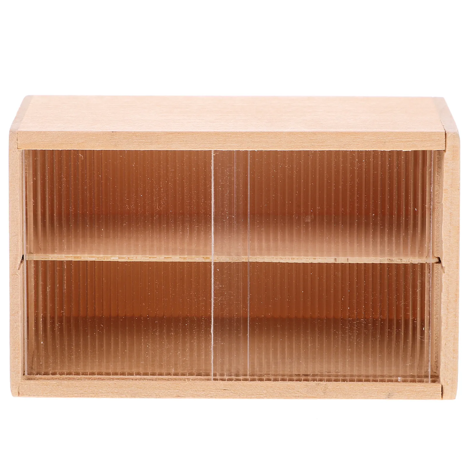 

Miniature Cabinet Natural Wood Tiny House Ornament for Dollhouse Accessories Mini House Bedroom Kitchen Living Room Decor