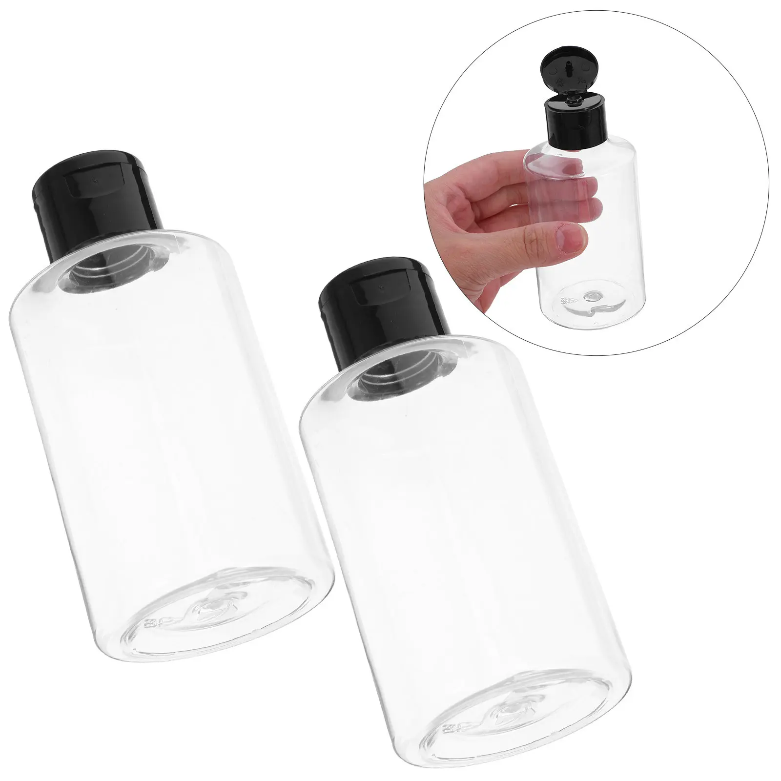 

12 шт. лабораторных бутылок-дозаторов объемом 150 мл, высокопрозрачные пластиковые бутылки с откидной крышкой для точного измерения жидкости