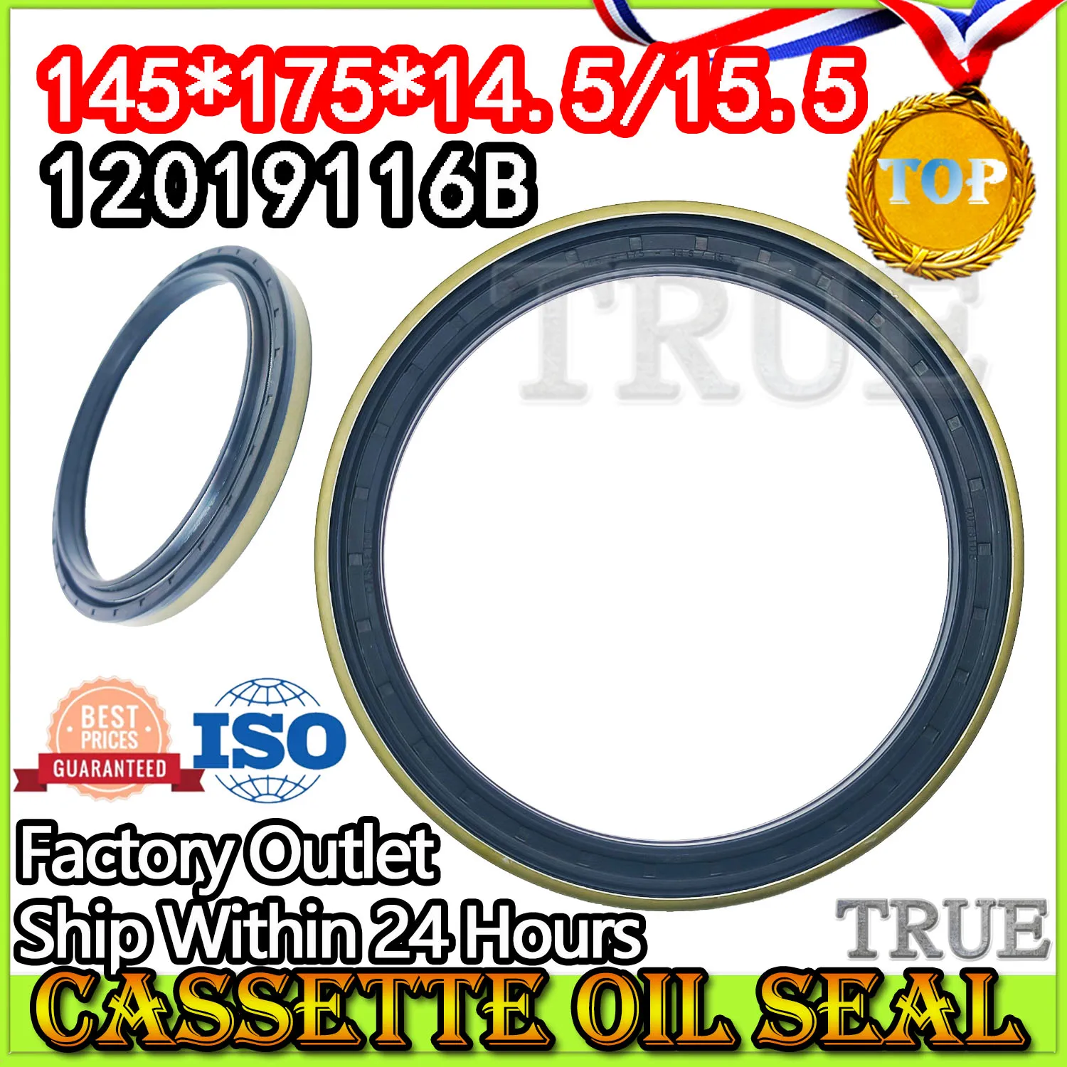 

Hub Oil Seal 145*175*14.5/15.5 For Tractor Cat 12019116 145X175X14.5/15.5 12019116B Cassette Combined Pressure Shaft Seal ISO