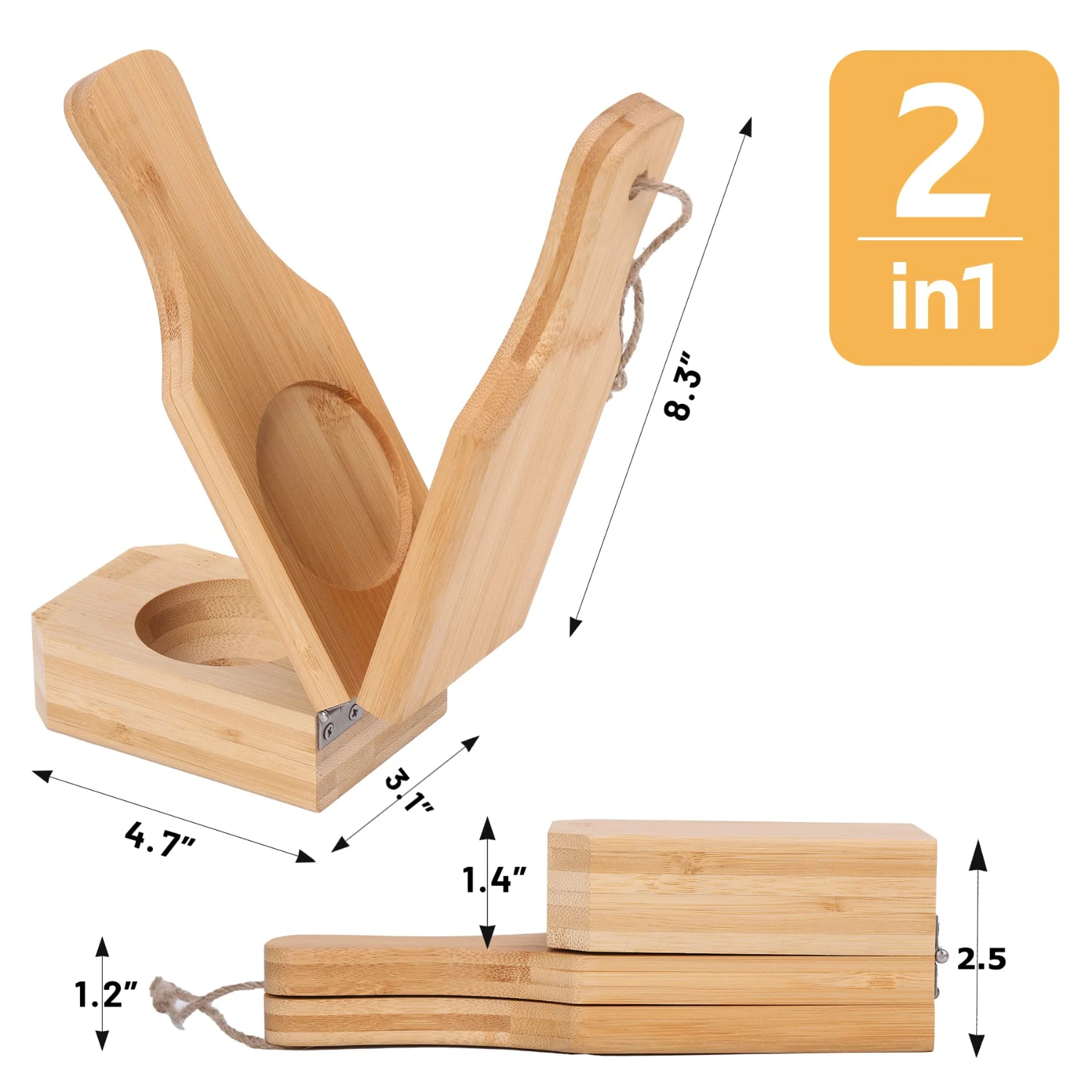 Wooden Collapsible Kitchen Can Hang Food Roller Tool with Multi-layer Banana Cake Press Plate