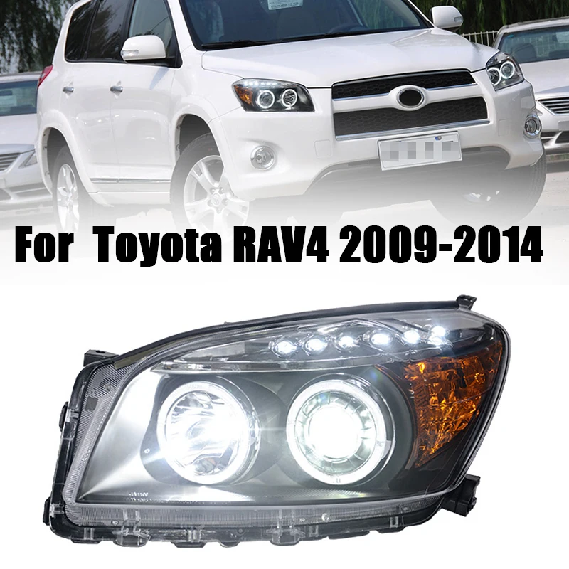 Car Styling Front Lights For Toyota RAV4 Headlights 2009 2010 2011 2012 LED DRL Daytime Running Light Bi-xenon Lens Car Assembly