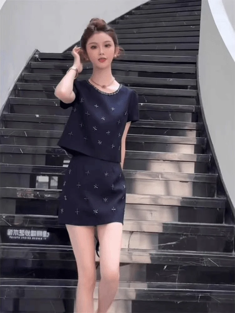 

Ele ort Sve Suit Set for Women Casual Wear High Waist Pants round Ne irt Lightweight Comfortable Breathable