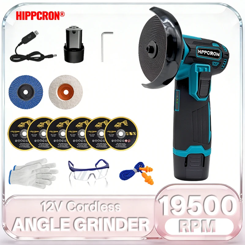 Hippcron 12V Electric Angle Grinder 3