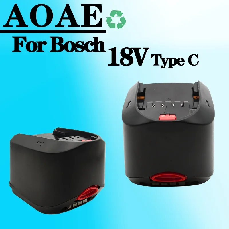 12.8Ah Li-ion Rechargeable Battery 18V for Bosch Tools PSB PSR PST 18 Li-2 2607335039 2607335040 2607336208 (only for Type C)