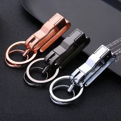 Classic Car Key Chain Luxury Belt Hanging Keychains Buckle For Belt Key Ring Holder Waist Hanging Father's Day Gift for Male