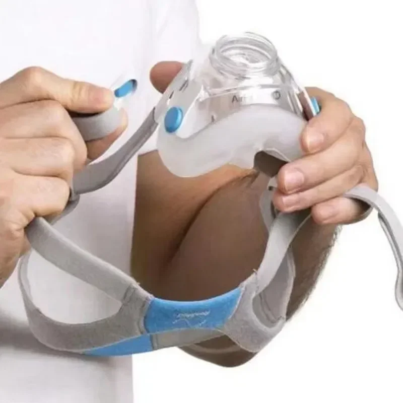 قناع CPAP لكامل الوجه خفيف الوزن ومريح مع أغطية الرأس لـ ResMed AirFit F20 لتوقف التنفس أثناء المنزل وعلاج الشخير #3