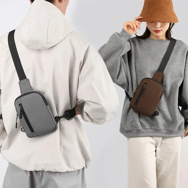 Oxford Chest Bag For Men Women Casual Sling Shoulder Crossbody Pack Waterproof For Outdoor Running Cycling Travel Phone Bags