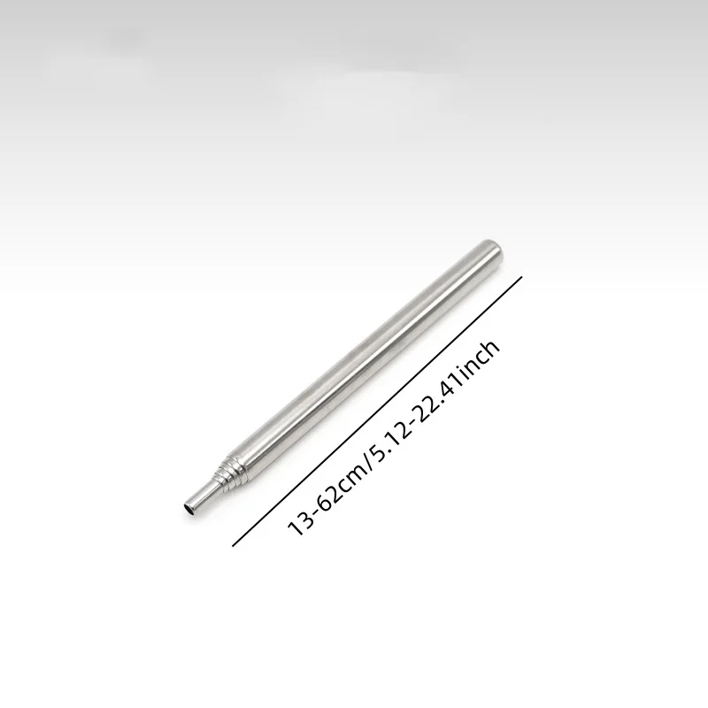 Extendable Blow Fire Tube Six-section Portable Outdoor Blow Fire Tube Stainless Steel Durable Rust-free for Camping Cooking
