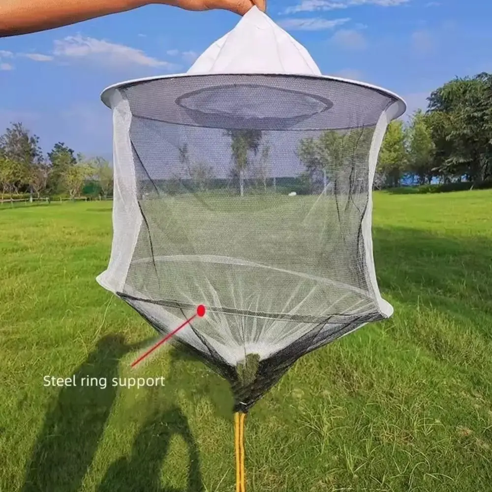 New Portable Beekeeper Cap Outdoor Sunscreen Bee Insect Fly Fishing Sun Cap Mesh Hat with Net Head Mask Cap Bucket Hat