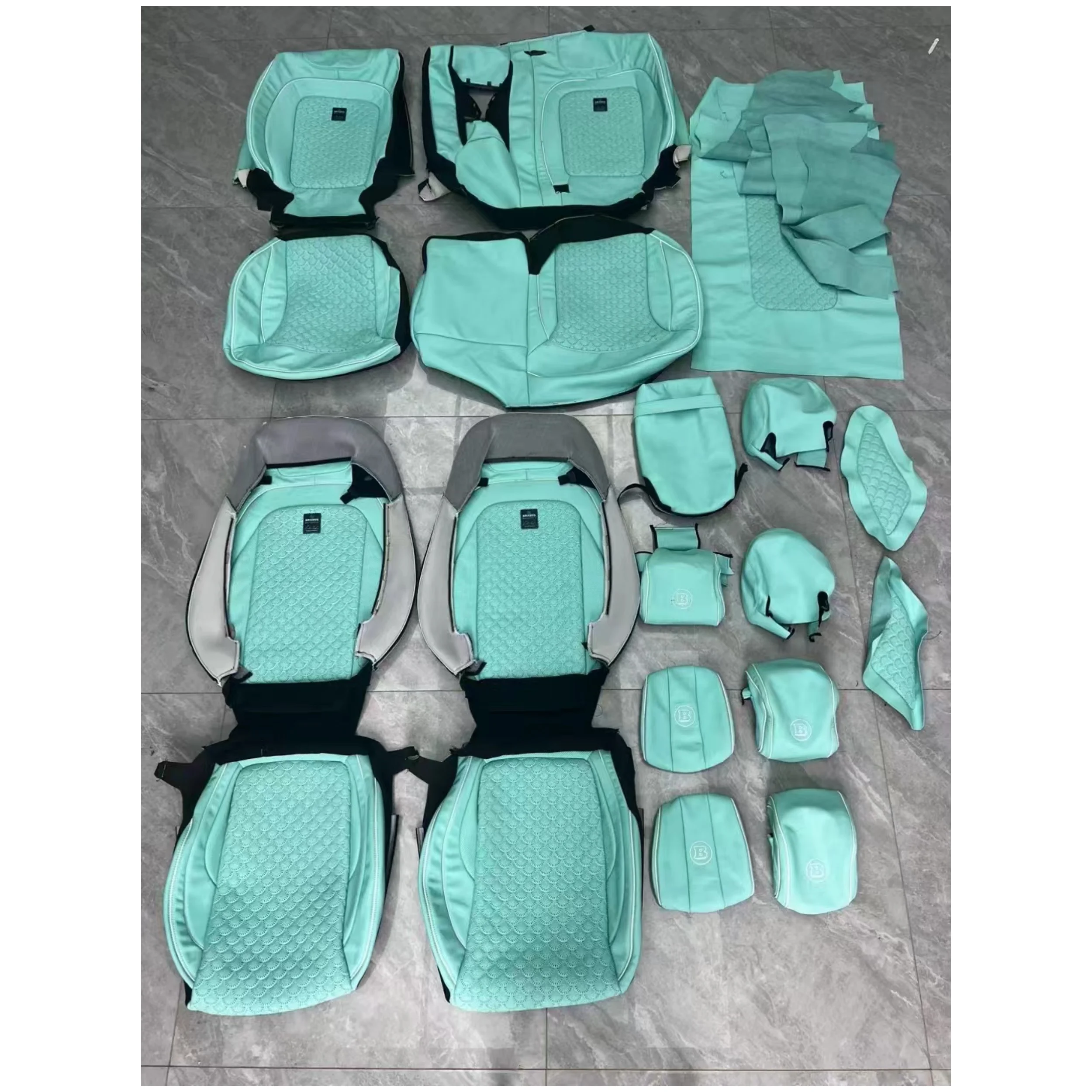 

Роскошный заводской оригинальный чехол на автомобильное сиденье с алмазной строчкой, кожаное автокресло на заказ для G Class G500 W463 W464 G63 G65