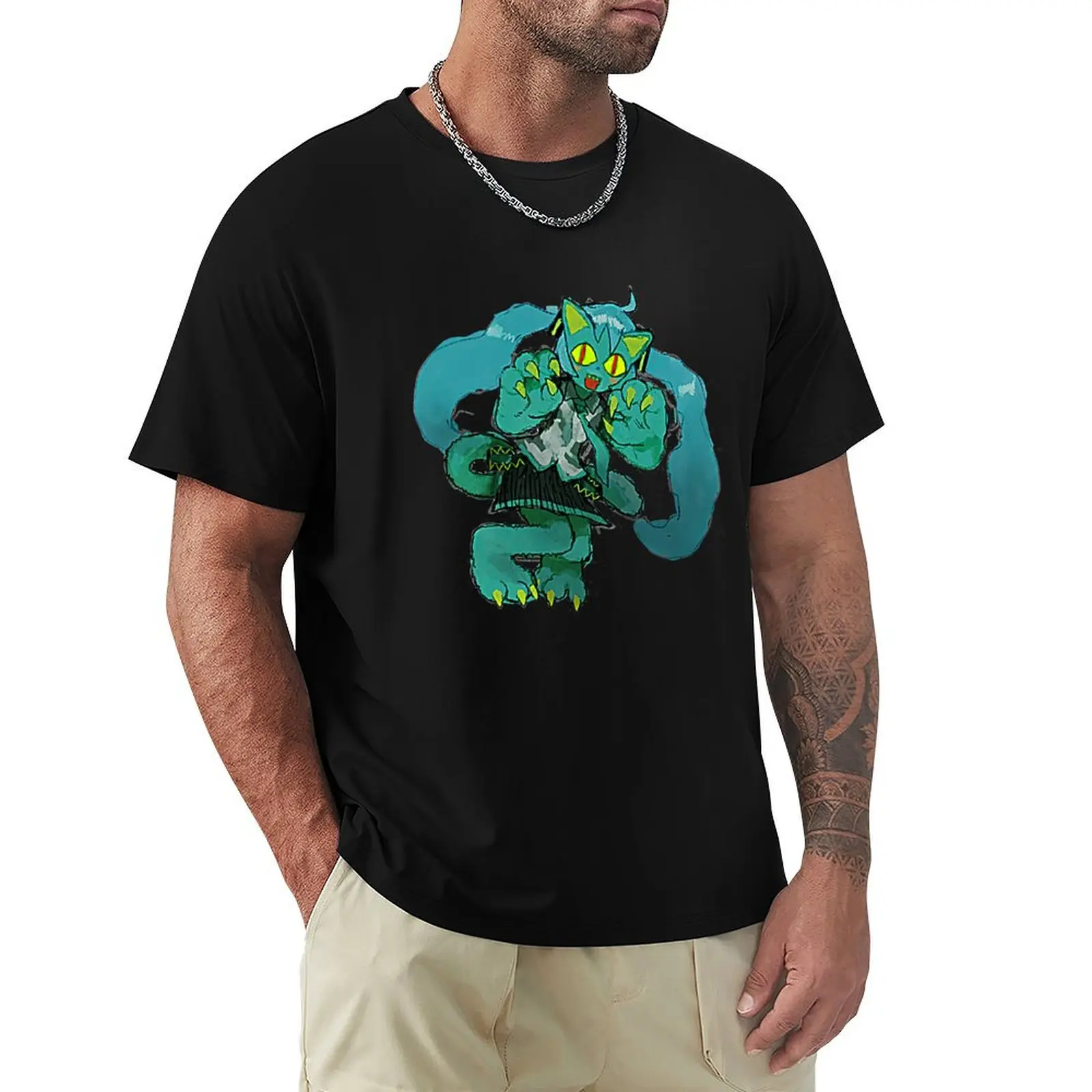 

NEKO miku T-Shirt Luxury man oversized croswit shirt man shirts men graphic