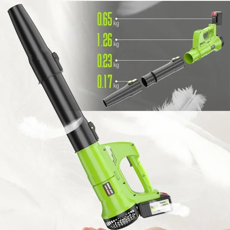Blower baterai lithium industri peniup debu situs konstruksi kuat isi ulang peniup salju terpasang di kendaraan