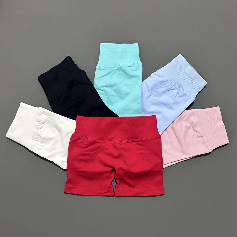 HISTELLO Impact Shorts 4.5‘’ Seamless Women Gym Sports Wear Butt Lift Fitness Short Pants Yoga Biker Running Workout Leggings