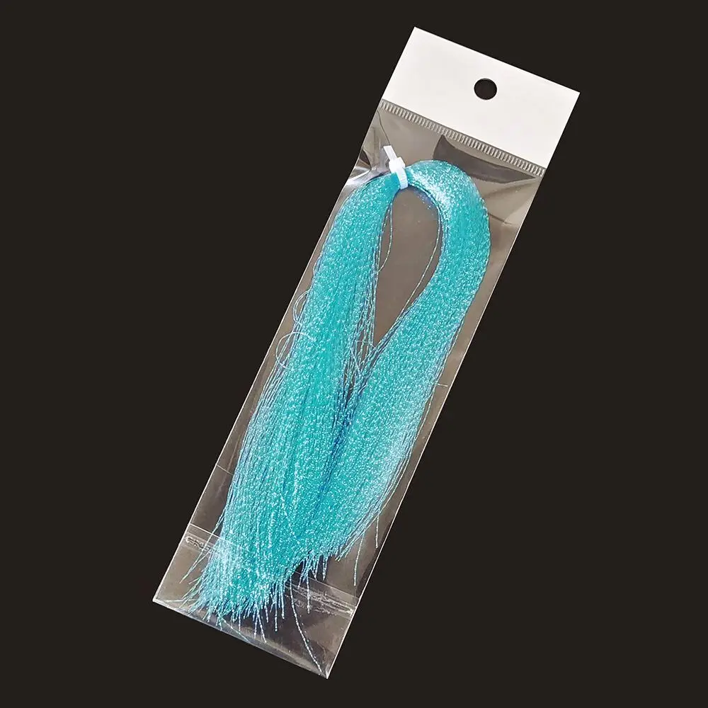 1 bolsa de materiales de atado de moscas, oropel holográfico de Flash para pesca con mosca, anzuelo de plantilla DIY, Material de fabricación de