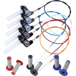 Motorfiets Throttle Handgrepen 1/4 Draai Draai Gaspedaal Met Gaskabel 1200Mm Voor Pit Crossmotor Motorcross Atv Offroad Quad