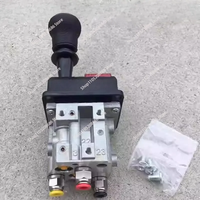 

Dump truck pneumatic manual control valve control lever